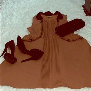 Lovely front pleaded dress by Darling